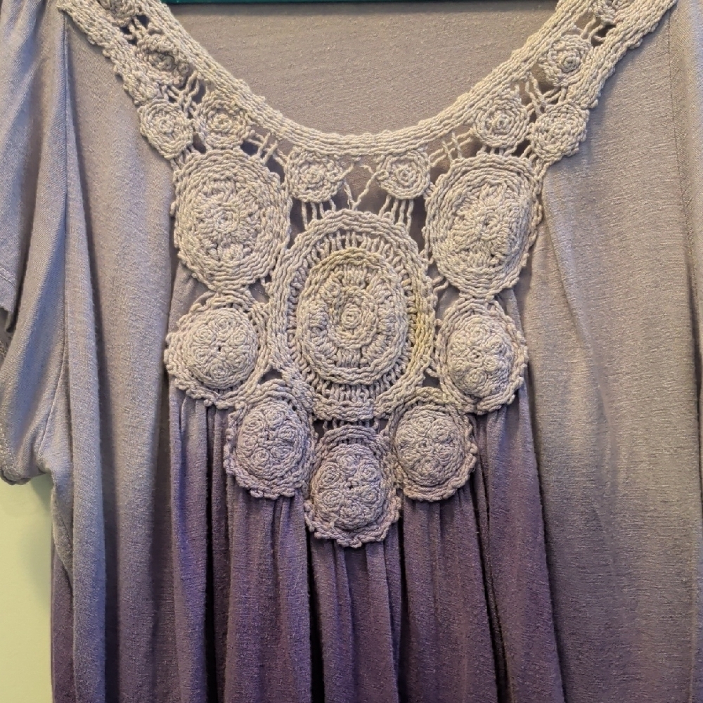 Unity World Wear Lavender to Purple Ombre Blouse - Picture 3 of 7